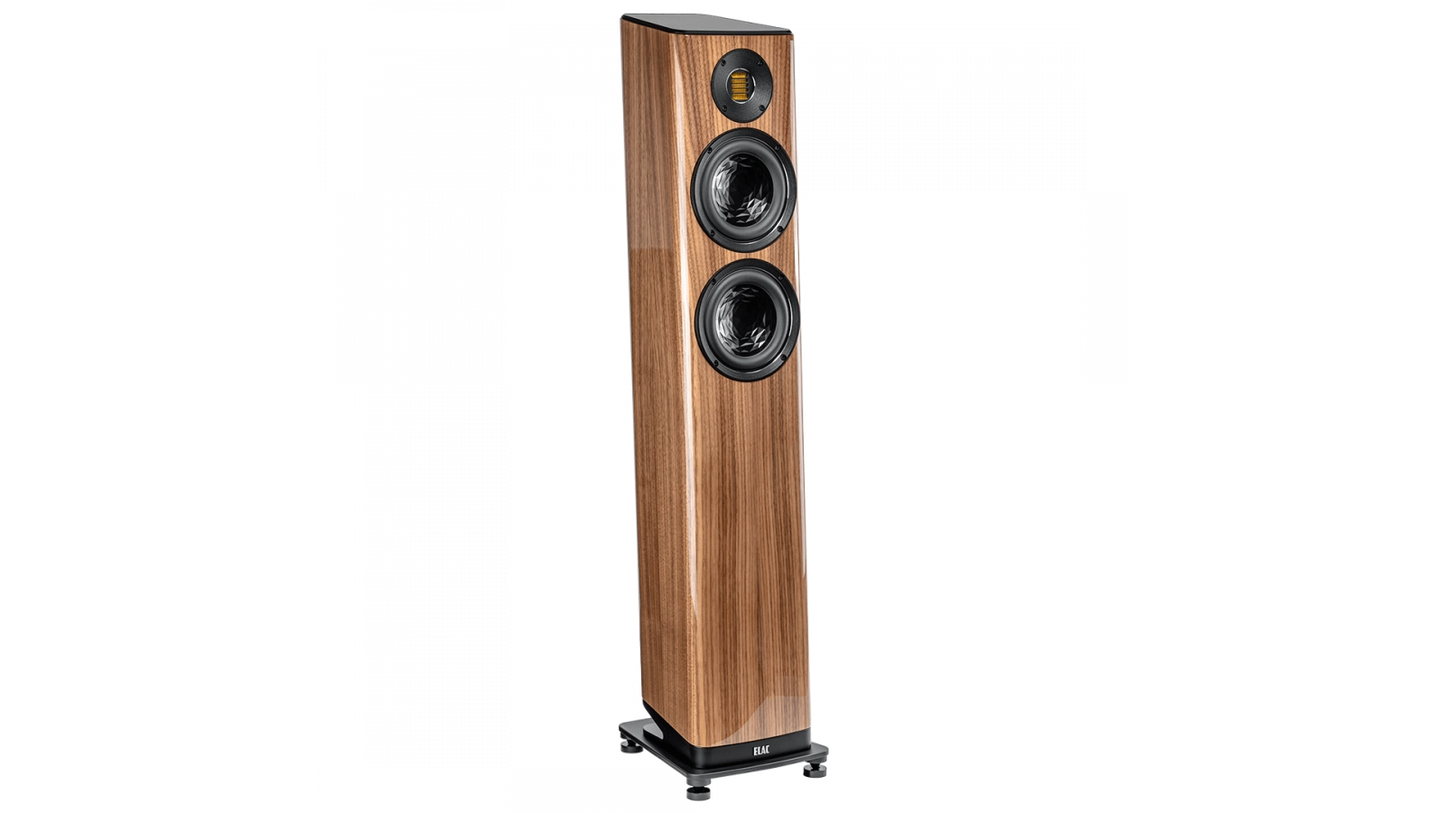 ELAC Vela - Floorstanding Speaker - Gloss Walnut - VFS407