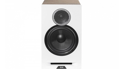 ELAC Debut Reference - 6-1/2" Bookshelf Speakers - White baffle, Oak Cabinet